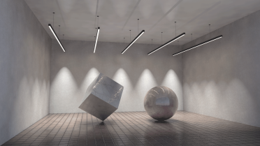 Luminária linear de LED