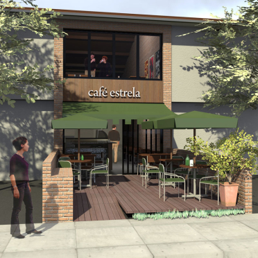 Fachada depois da reforma